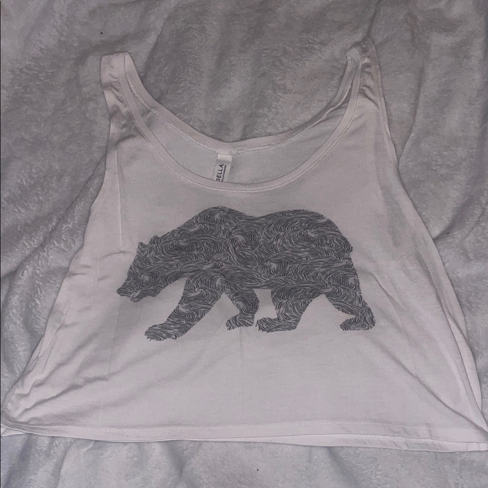 White Bear Crop Top